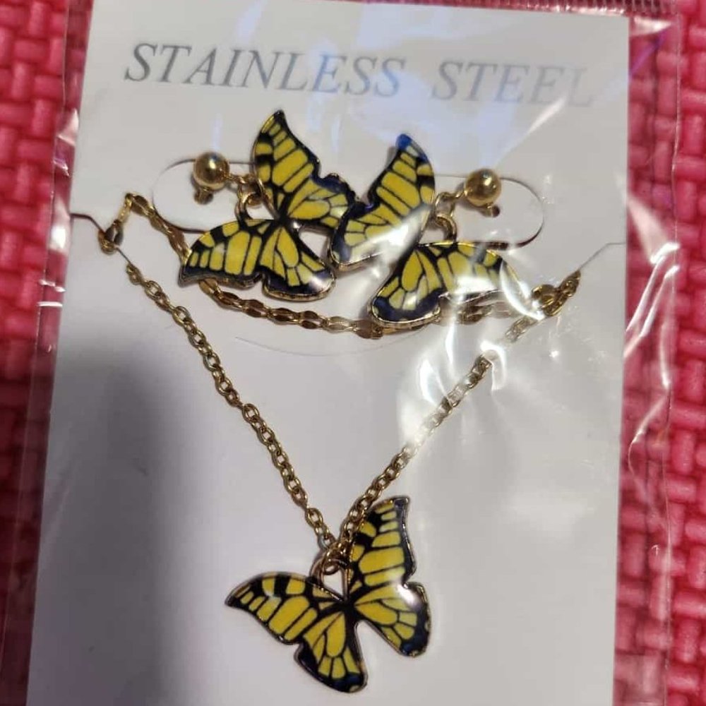 STAINLESS STEEL CADENA DE MARIPOSA